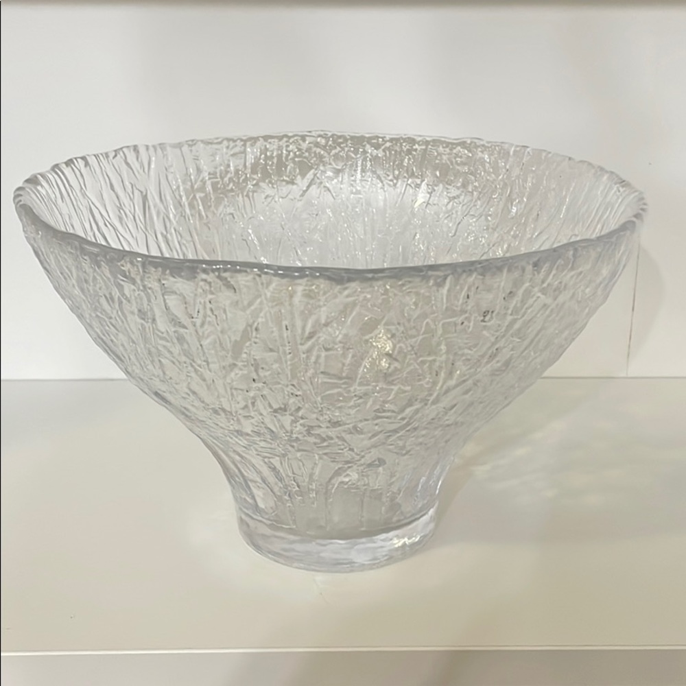 Simon Pearce glass bowl